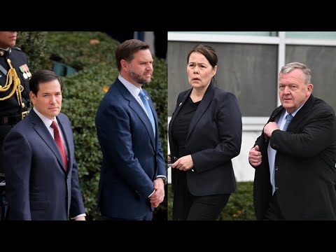 Denmark and Greenland officials meet with JD Vance and Marco Rubio amid Trump’s takeover threats