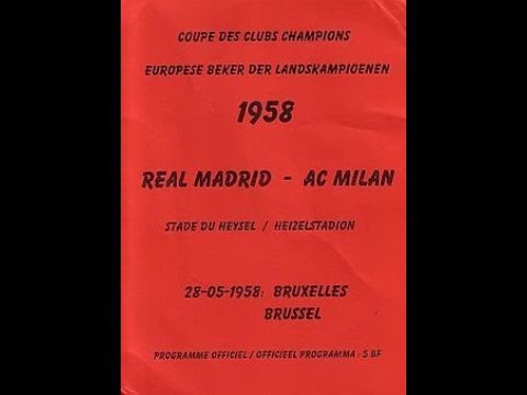 Copa de Campeones de Europa 1957-58 Real Madrid C. F VS Milán
