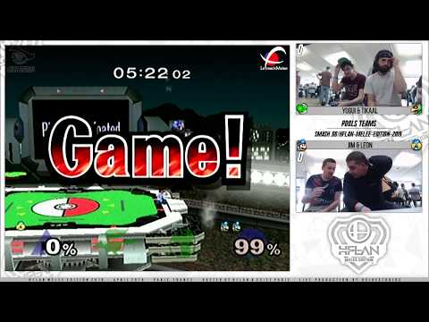 HFLAN 2019 - Yogui & Tikaal (GREEN) VS JiM & Leon (BLUE) SSBM POOLS TEAMS - Smash Melee