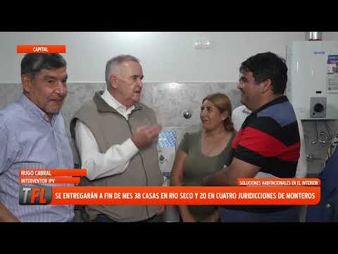 SE ENTREGARAN A FIN DE MES 38 CASA EN RIO SECO Y 20 EN CUATRO JURISDICCIONES DE MONTEROS 09-06-2026