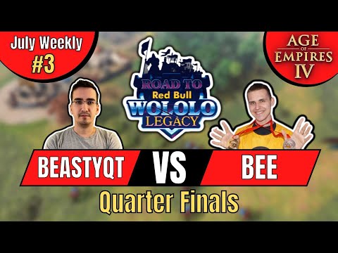 Beastyqt vs 3D!Bee | Aoe4 Road to Redbull Wololo Legacy | July Weekly