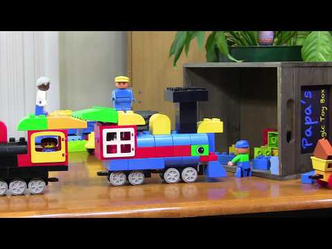 Kitchen Table Top Trains - A Lego Duplo Train Construction