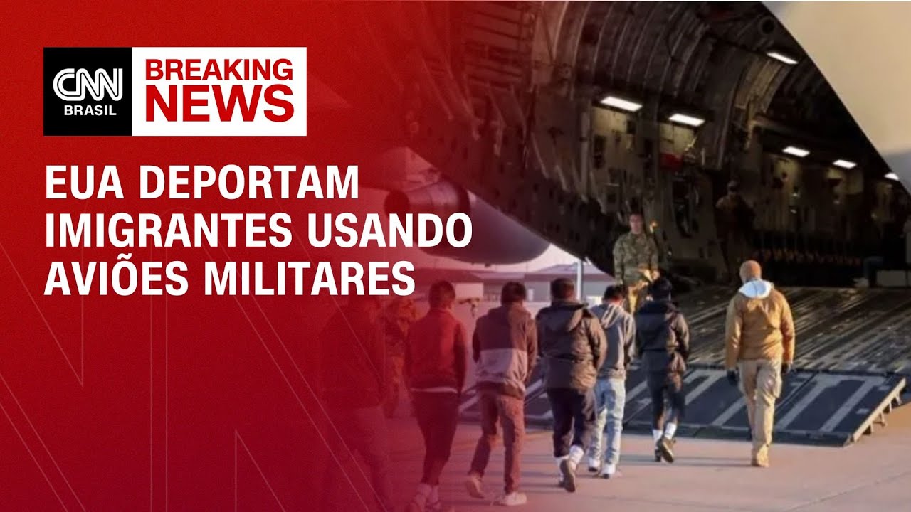 EUA deportam imigrantes usando aviões militares | LIVE CNN
