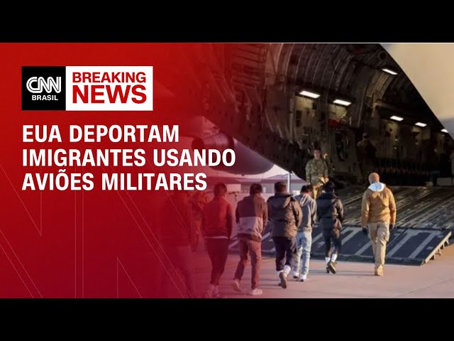EUA deportam imigrantes usando aviões militares | LIVE CNN