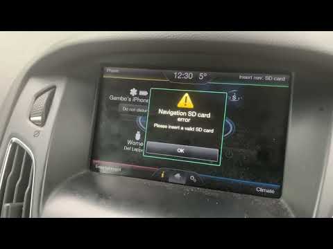 Ford Focus SYNC 2 SD card Sat Nav upgrade .