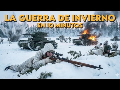 ✅ La GUERRA DE INVIERNO en 8 minutos | FINLANDIA VS la UNIÓN SOVIÉTICA
