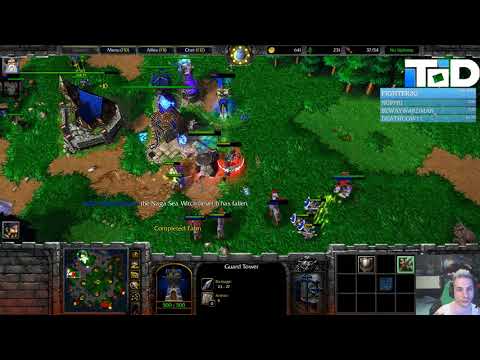 Warcraft III #866 - Sonik Human vs NightElf (Turtle Rock)