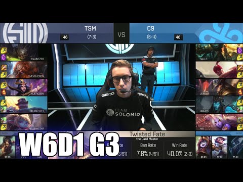 TSM vs Cloud 9 | Week 6 Day 1 S6 NA LCS Spring 2016 | Team Solomid TSM vs C9 G2 W6D1