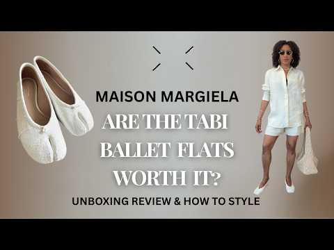 Unboxing, Review & How to style the Maison Margiela Tabi Ballet Flats!