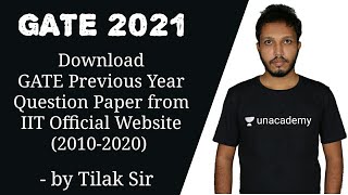 GATE Previous Year Question Papers Download From IIT Official Website GATE Previous Year Papers