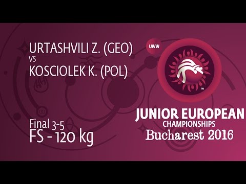 BRONZE FS - 120 kg: Z. URTASHVILI (GEO) df. K. KOSCIOLEK (POL), 11-5