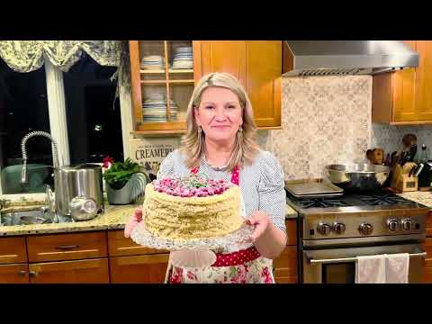 The BEST HOLIDAY DESSERT- Cranberry Napoleon Cake