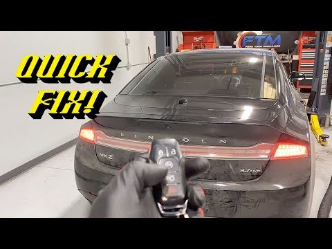 2013-2016 Lincoln MKZ Battery Draw Issues and Power Trunk Lid Inoperative: Quick Diagnostics Tips!