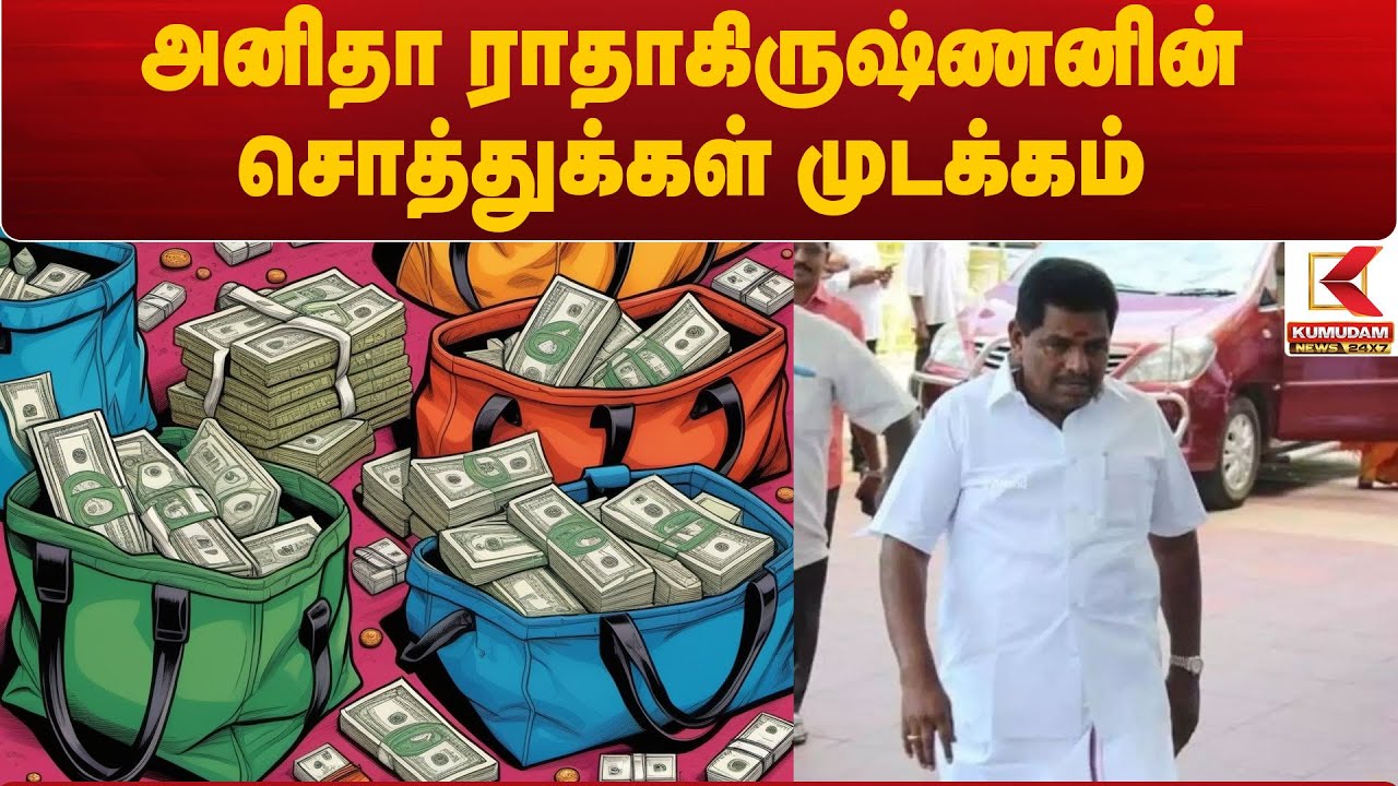 அனிதா ராதாகிருஷ்ணனின் சொத்துக்கள் முடக்கம்