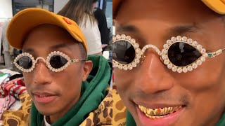 Pharrell Williams Reveals Custom Tiffany & Co Glasses