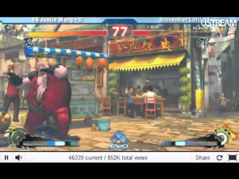 SSF4 AE - Evo 2011 Tournament : Justin Wong vs. Not Latif