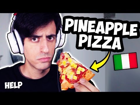 Italian Man Eats Pineapple Pizza For The First Time EVER (ILLEGAL)