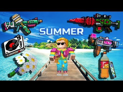 Summer Weapons - Pixel Gun 3D Set Gameplay