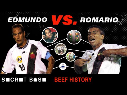 Edmundo's beef with Romário included a drunk chimpanzee, stolen penalty kicks, and toilet cartoons