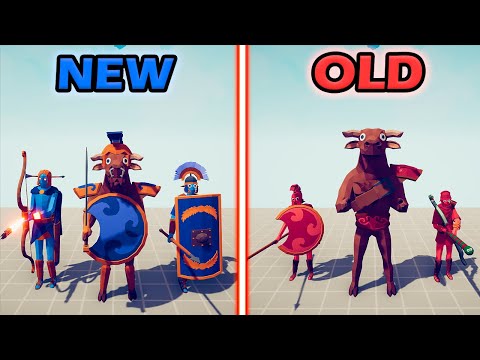 NEW ANCIENT TEAM vs OLD ANCIENT TEAM - Totally Accurate Battle Simulator | TABS