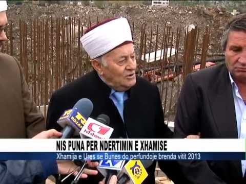 Myftinia Shkodër, 15 nëntor 2012 - Hidhen themelet për xhaminë e re te Ura e Bunës.mpg