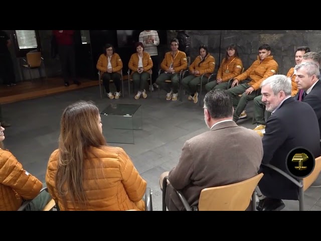 El Gobierno recibe a la delegación canaria que participó en la competición SpainSkill