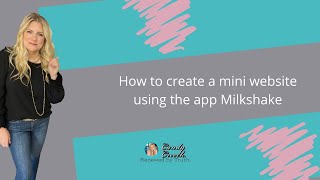 How to create a mini website of links with the App Milkshake