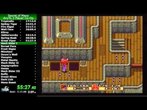Secret of Mana Co-op Speedrun in 1:54:36 (w/Yagamoth)