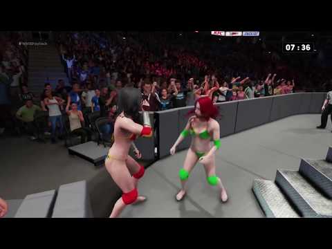 WWE 2K18 Wonder Woman vs. The Phoenix - Ironman/Falls Count Anywhere Tiebreaker