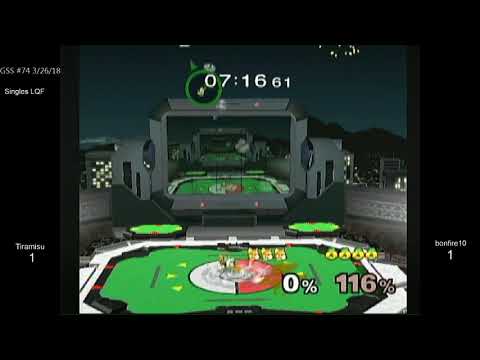 GSS 74 SSBM - HoG | Tiramisu (Fox) vs. bonfire10 (Sheik) - Melee LQF