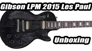 Video thumbnail for 2015 Gibson LPM Les Paul "Unboxing" and 1st Impression Translucent Ebony by Cheap Guitars, Pedals, Amps