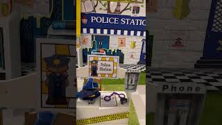 Dramatic play police station in my classroom #dramaticplay #communityhelpers #preschoolactivities