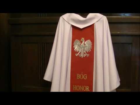 Ornat podarowany ks. kap. mjr Arturowi Majorkowi przez Scholę im. św. Rolanda w Grupie - 10.06.2018