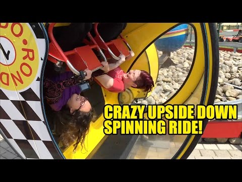 Crazy Self Operated Upside Down Spinning Ride Potts Park Germany