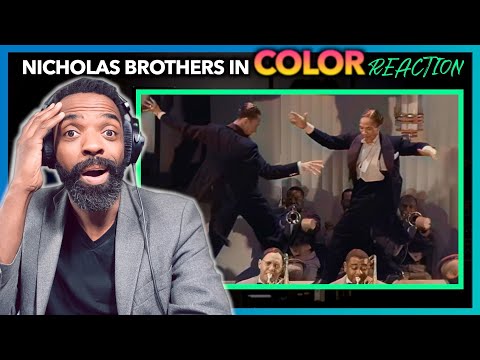 Stormy Weather in color - The Nicholas Brothers and Cab Calloway | Colorized with DeOldify reaction