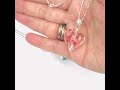 Red White And Blue Heart Necklace