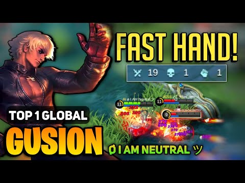 GUSION FAST HAND! Hybrid Tank Build [ Top 1 Global Gusion Best Build ] By ø I AM Neutral ツ - MLBB