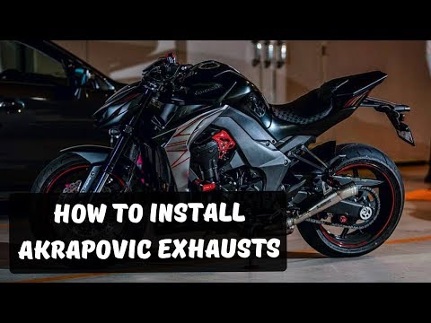How to replace Stock Exhausts and install Akrapovic Slip On Exhaust