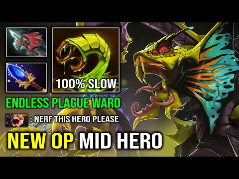 NEW OP MID VENOMANCER 100% Endless Plague Ward Slow EZ Counter Everyone Dota 2