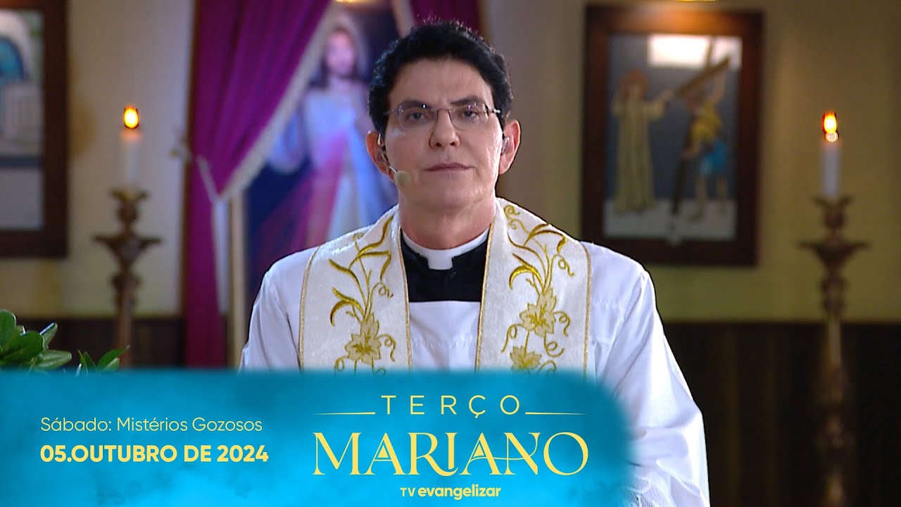 Sábado: Mistérios Gozosos | Terço Mariano com @PadreManzottiOficial | 05/10/24