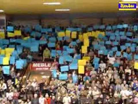 Oprawa Stalówki na meczu Stal Ostrów - Czarni Słupsk