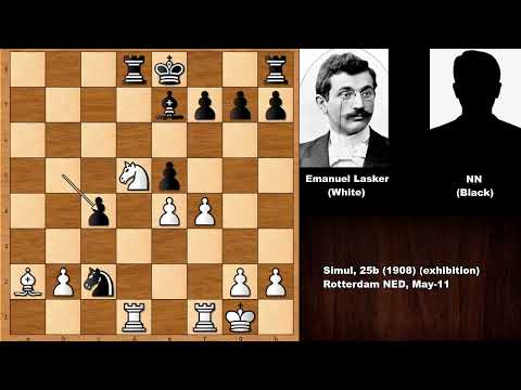 Beautiful Finish: Emanuel Lasker vs NN - Rotterdam (1908)