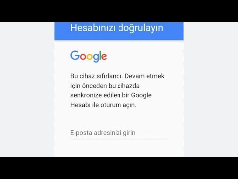 General Mobile GM8 Go Kilit Kırma %100 Gmail Repair Free Bypass