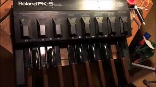 Video thumbnail for Roland PK-5 bass pedals by organfairy