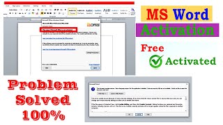 Activate Microsoft Word 2010, 2013, 2016, 2021 || MS Office Product Key Problem Solved Update