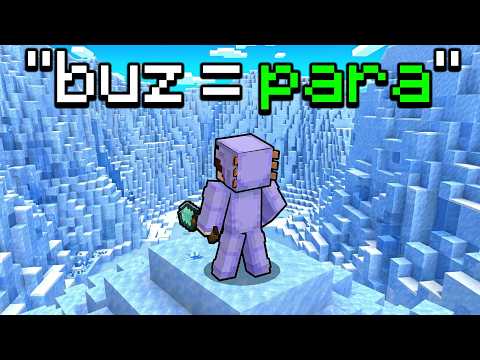 Minecraft Sunucusunda BUZ = PARA 💵🧊