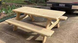 How To Build a 6ft Picnic Table