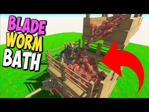 BLADE WORM BATH! - Animal Revolt Battle Simulator