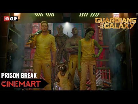 GUARDIANS OF THE GALAXY (2014) | Prison Break | The Guardians try to escape from Prison HD