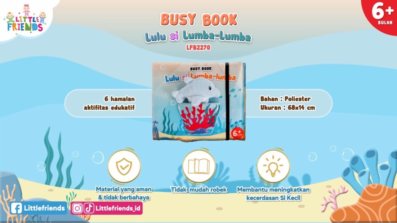 Busy Book Lulu Si Lumba-Lumba LFB2270 Little Friends